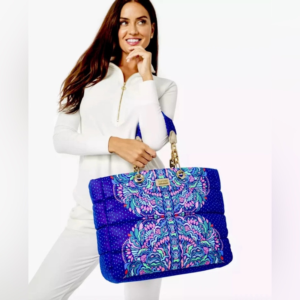 Lilly Pulitzer BabyTown Puffer Tote Bonita Babe Engineered.